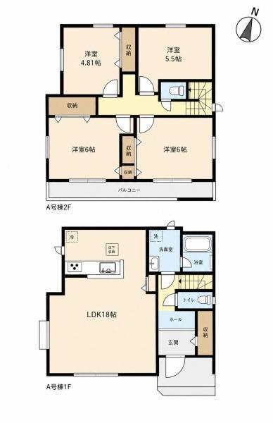 船橋市大穴北2丁目588番(BCDF) A号棟